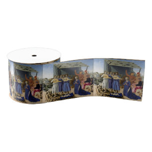 NATIVITY OF JESUS, ANGELS by PIERO DELLA FRANCESCA Grosgrain Ribbon