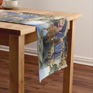 NATIVITY OF JESUS, ANGELS by PIERO DELLA FRANCESCA Medium Table Runner