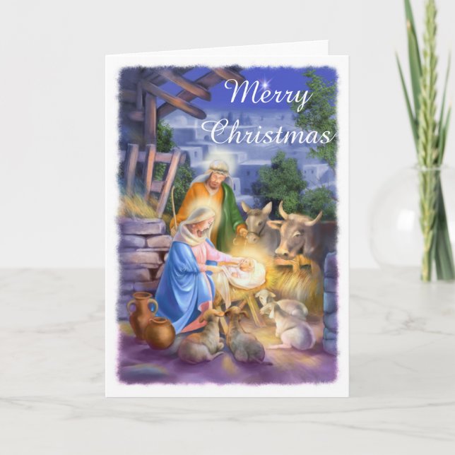 Nativity of Jesus Holiday Card (Front)