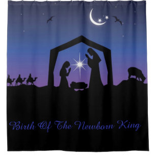 Nativity of Jesus Shower Curtain