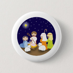 Nativity of the Lord 6 Cm Round Badge