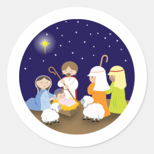 Nativity of the Lord Classic Round Sticker