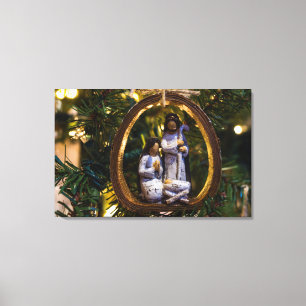 Nativity Ornament Canvas Print