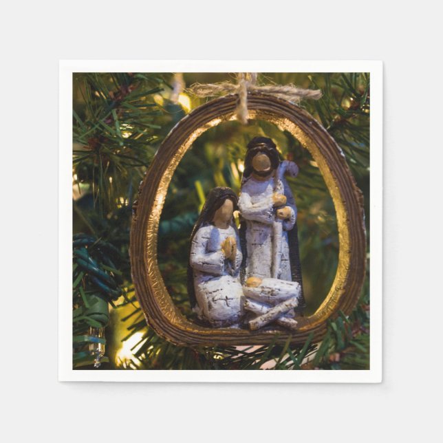 Nativity Ornament Napkin (Front)