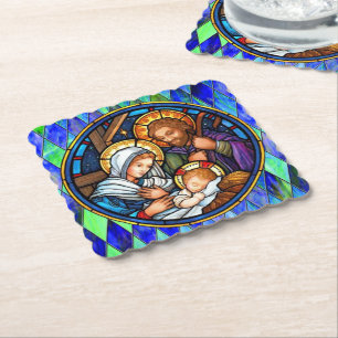 Nativity   paper coaster