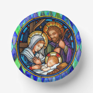 Nativity paper plate