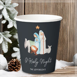 Nativity Religious Christmas Paper Cups