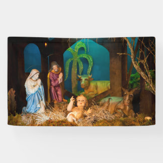 Nativity scene banner