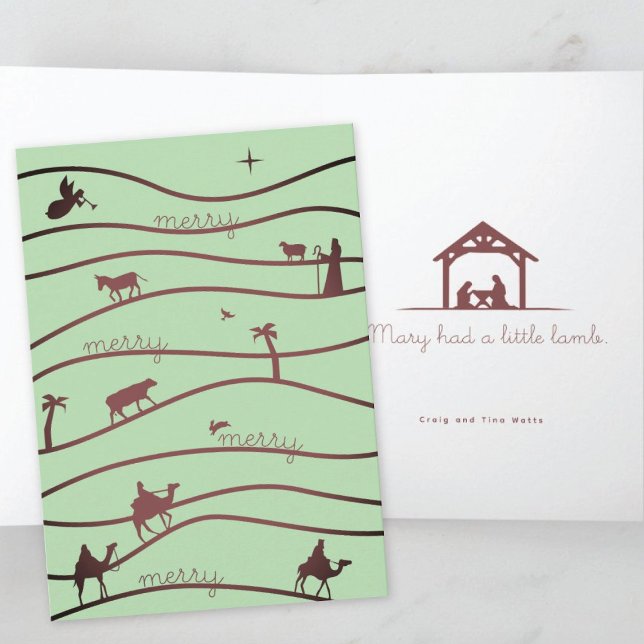 Nativity Scene Christian Christmas Card (Creator Uploaded)