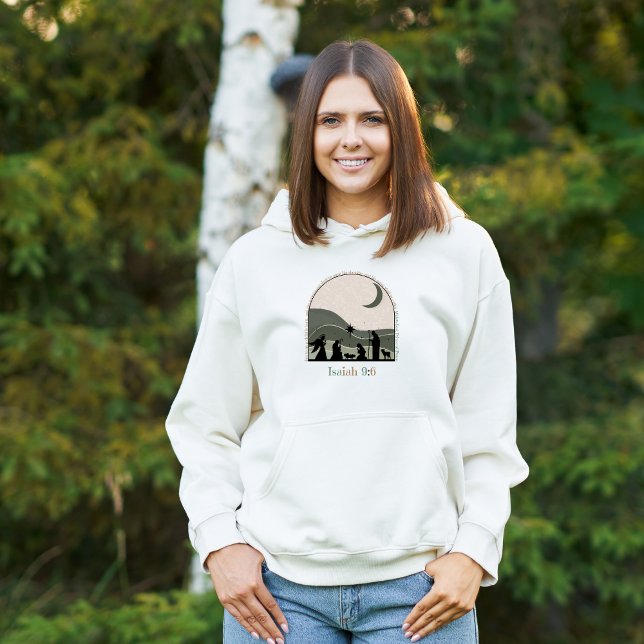 Nativity scene Christian faith bible verse Hoodie (Creator Uploaded)