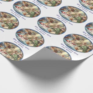 Nativity Scene Christian Wrapping Paper