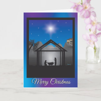Nativity Scene Christmas Card
