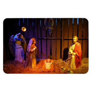 Nativity Scene Christmas Display in Washington DC Magnet