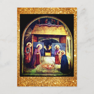 Nativity Scene, Convento di San Marco, Fra Anvelic Holiday Postcard