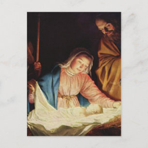 Nativity Scene Gifts for Christmas Holiday Postcard