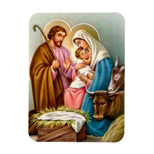 Nativity Scene Gifts for Christmas Magnet (Vertical)