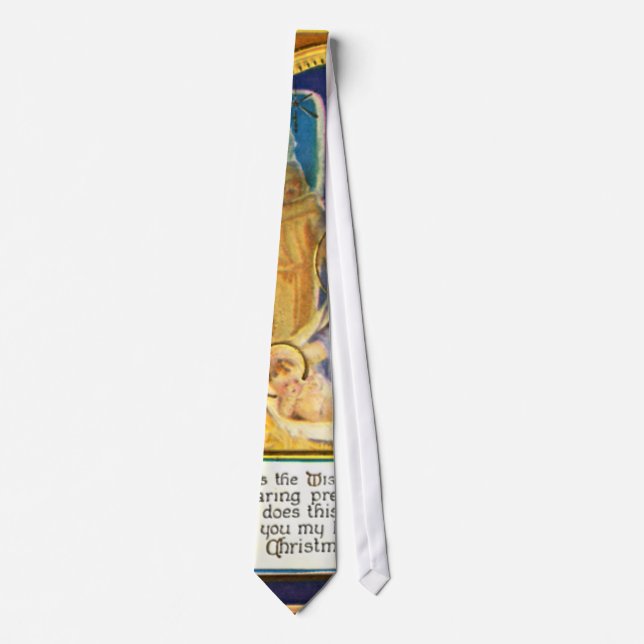 Nativity Scene Gifts for Christmas Tie (Front)