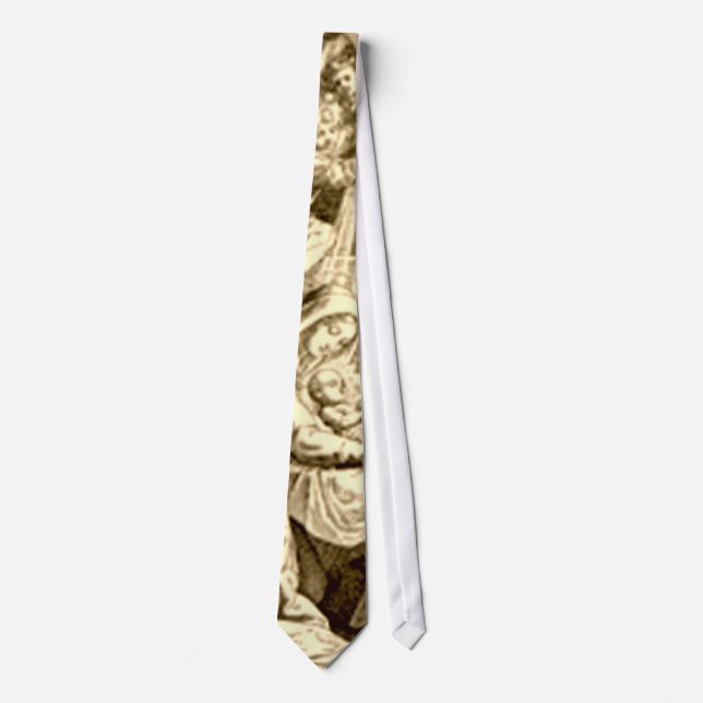 Nativity Scene Gifts for Christmas Tie (Front)