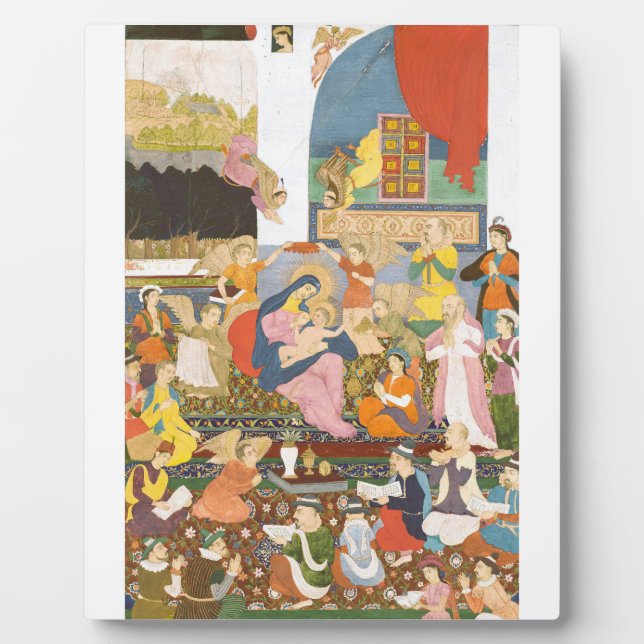 Nativity scene in indian style plaque (Front)