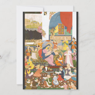 Nativity scene in indian style thank you card