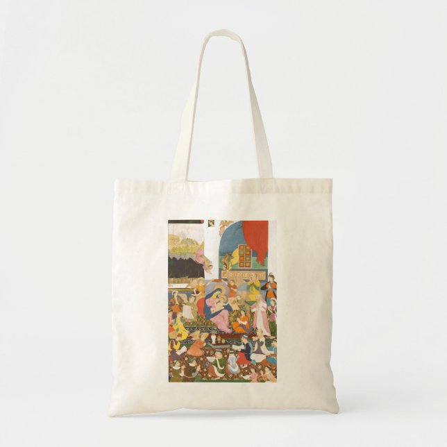 Nativity scene in indian style tote bag (Front)