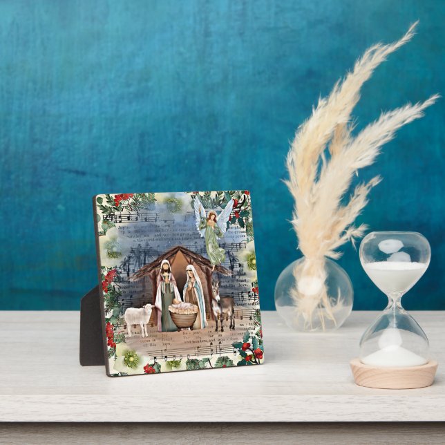 Nativity Scene, Joy to the World, Plaque (Insitu)