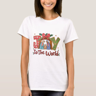 Nativity Scene Joy to the World T-Shirt