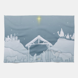Nativity Scene Kitchen Towel