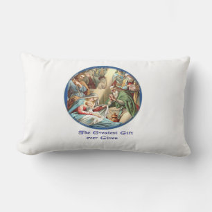 Nativity Scene Lumbar Cushion