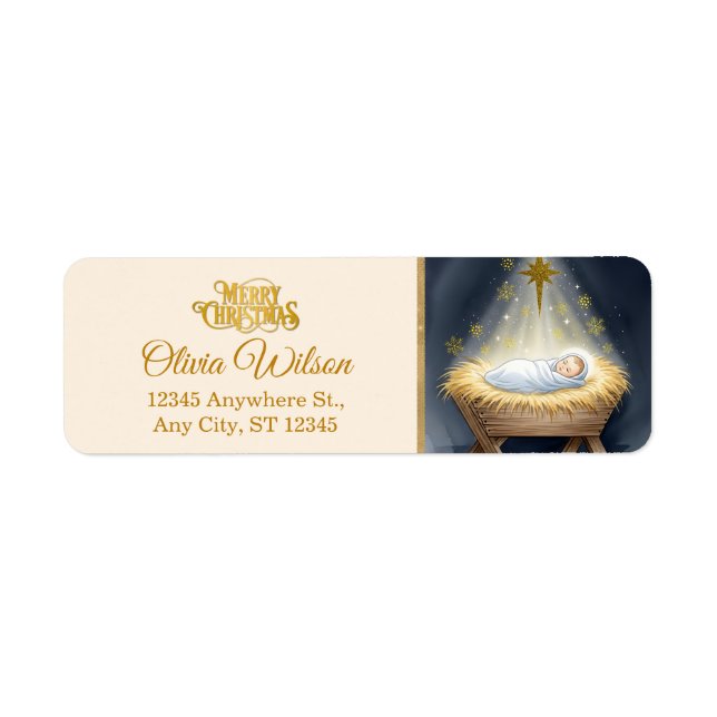 Nativity Scene "Merry Christmas" (Front)