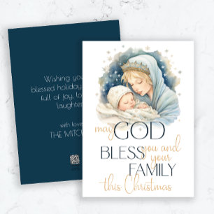 Nativity Scene Non-Photo Religious Christmas Holiday Card