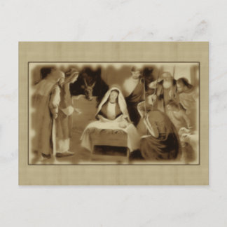 NATIVITY SCENE POSTCARD