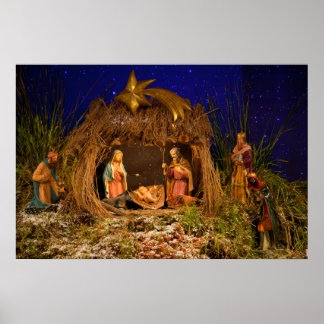 Nativity scene poster