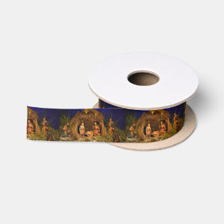 Nativity scene satin ribbon