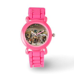 Nativity Scene Setup for Christmas Watch