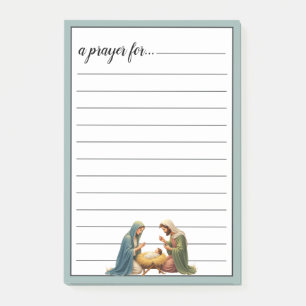 Nativity Scene War Room Prayer Post-it Notes