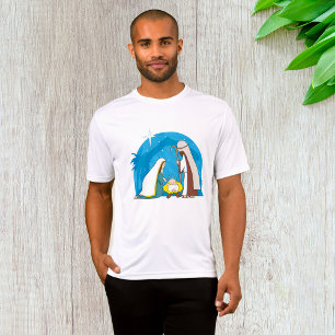 Nativity Scene with Mary Joseph and Baby Jesus T-Shirt