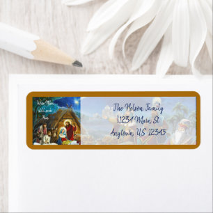 Nativity scene with wise men Christmas Holiday
