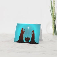 NATIVITY SILHOUTTE & STAR by SHARON SHARPE