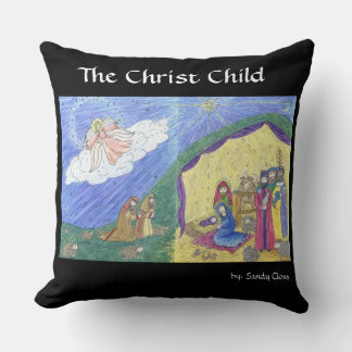 Nativity story Poem front, nativity scene on back Cushion
