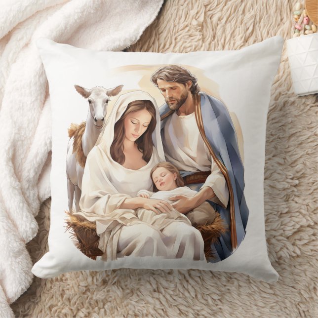 Nativity Throw Pillow Decor (20 x 20 inches) (Blanket)