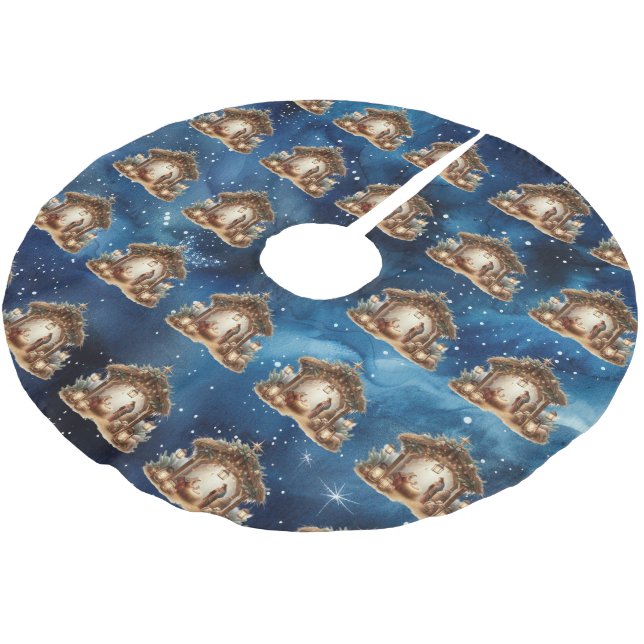 Nativity Tree Skirt (Angled)