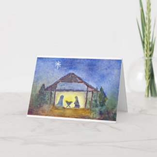 "Nativity" Watercolor         Card