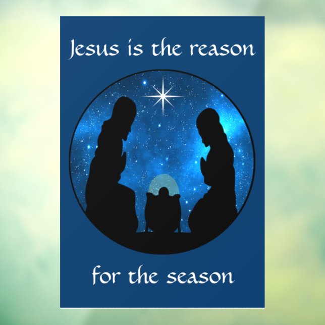 Nativity Window Cling (Sheet 3)