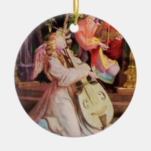 NATIVITY WITH ANGELS - MAGIC OF CHRISTMAS CERAMIC TREE DECORATION