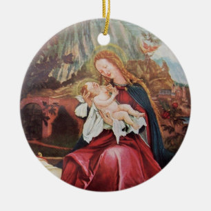 NATIVITY WITH ANGELS - MAGIC OF CHRISTMAS CERAMIC TREE DECORATION