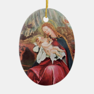 NATIVITY WITH ANGELS - MAGIC OF CHRISTMAS CERAMIC TREE DECORATION