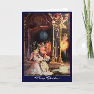 NATIVITY WITH ANGELS - MAGIC OF CHRISTMAS HOLIDAY CARD