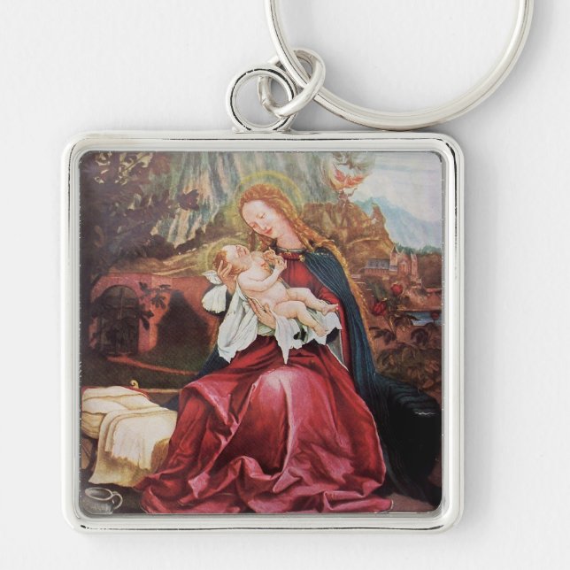 NATIVITY WITH ANGELS - MAGIC OF CHRISTMAS KEY RING (Front)