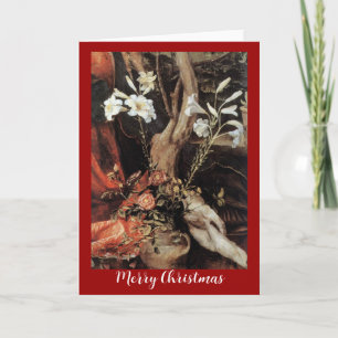 NATIVITY WITH WHITE LILLES - MAGIC OF CHRISTMAS HOLIDAY CARD